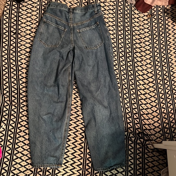 💙 Extra High-Waisted Ripped Non-Stretch Balloon Jeans💙 - Picture 2 of 4